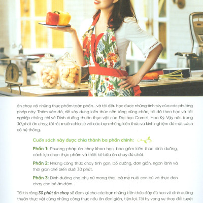 30 Phút Ăn Chay: Cẩm Nang Dinh Dưỡng Thuần Thực Vật (Ăn Chay Khoa Học) Cùng Các Công Thức Nấu Ăn Tinh Gọn Dưới 30 Phút, Kèm Theo Dinh Dưỡng Cho Phụ Nữ Mang Thai, Nuôi Con Bú Và Thực Đơn Ăn Dặm Cho Bé (Tái bản 2023)