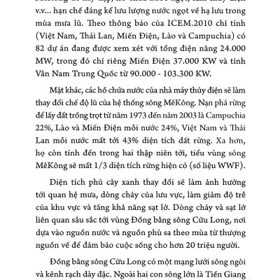 Sông Mê Kông Hay Sông Cửu Long Với Biến Đổi Khí Hậu Toàn Cầu