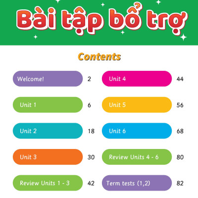 Bài tập Bổ trợ Tiếng Anh 1 Extra & Friends