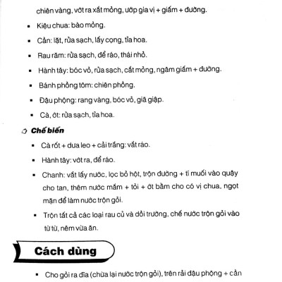 Các Món Gỏi Thông Dụng 