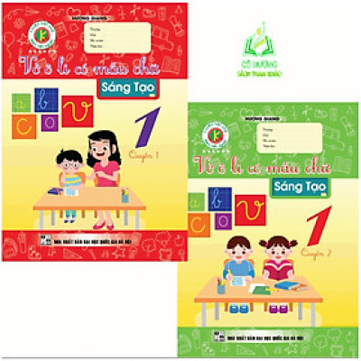 Sách - Combo Vở Ô Li Có Mẫu Chữ Sáng Tạo 1 Tập 1 + Tập 2 (KV)