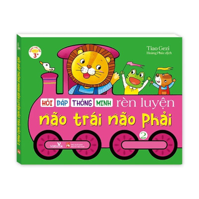 Sách cho bé - Hỏi Đáp Thông Minh - Rèn Luyện Não Trái Não Phải - Bộ 4 cuốn - Sách tương tác - Dành cho trẻ 3+