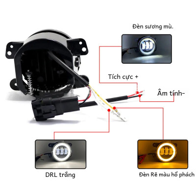 Bộ Đèn Gầm LED 12V 6000K Đổi Màu Báo Rẽ Suzuki Ertiga XL7