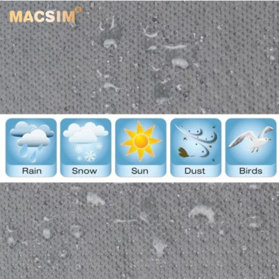 Bạt phủ ô tô chất liệu vải không dệt cao cấp thương hiệu MACSIM dành cho hãng xe Toyota Alphard-màu ghi - bạt phủ