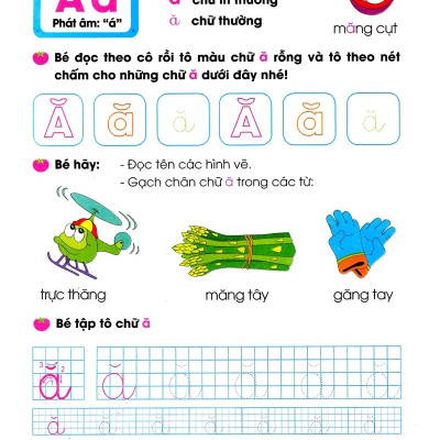 Hành Trang Cho Bé Vào Lớp 1 - Bé Tập Đọc Và Tô Chữ Cái