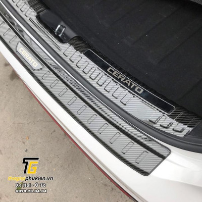 Bộ Ốp bậc cốp Kia Cerato 2019-2021 vân Carbon