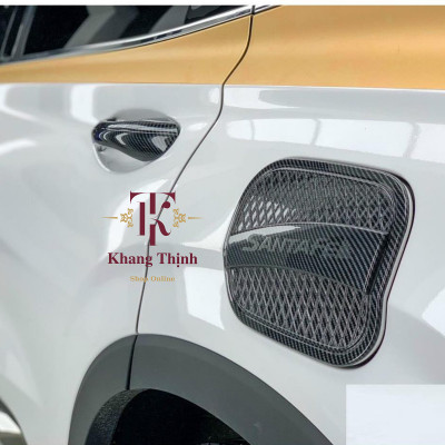 Ốp Nắp Bình Xăng Dành Cho Xe Hyundai Santafe 2021 Vân Carbon Cao Cấp