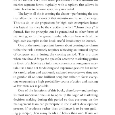 Crossing the Chasm