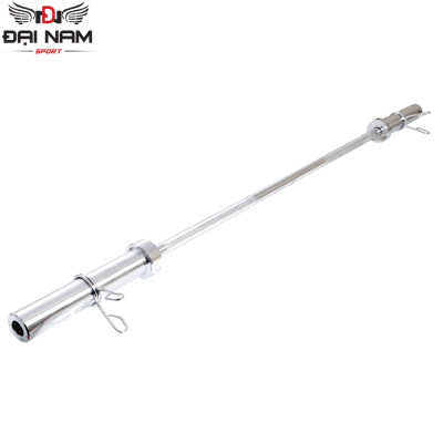 Đòn Tạ Dài 2m Inox Phi 50 (Nặng 12kg) Nhập Khẩu Đại Nam Sport + Kèm 2 Khóa Tạ