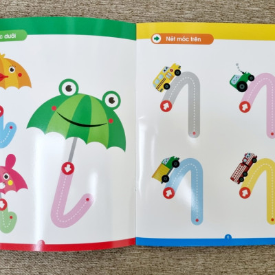 Bộ vở viết xóa được 5 quyển - Tặng kèm 2 bút viết xóa màu ngẫu nhiên - Wipe clean