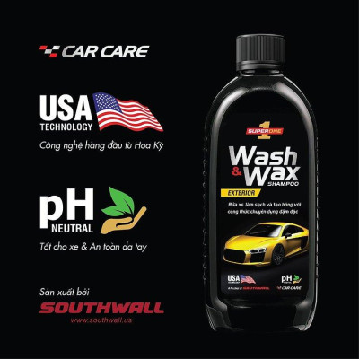 Nước Rửa Xe Và Phủ Bóng SUPERONE Wash And Wax Shampoo – Exterior SOUTHWALL B201