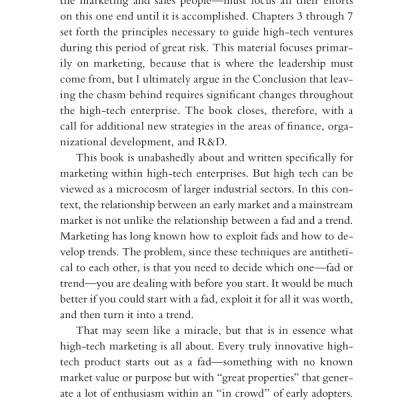 Crossing the Chasm