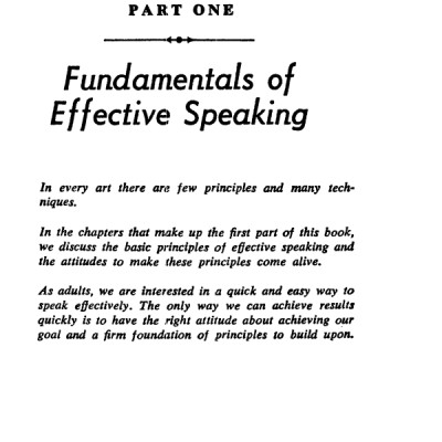 The Quick and Easy Way to Effective Speaking Mass Market Paperback 