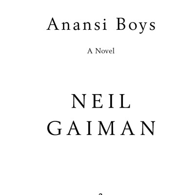 Anansi Boys