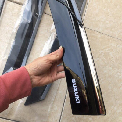 Bộ vè Che Mưa Chỉ Inox Cao Câp dành cho xe Suzuki XL7 2020-2021