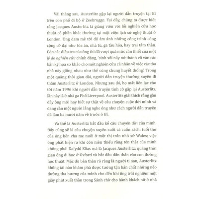 Một Cái Tên - Tác Giả W G Sebald (PB)