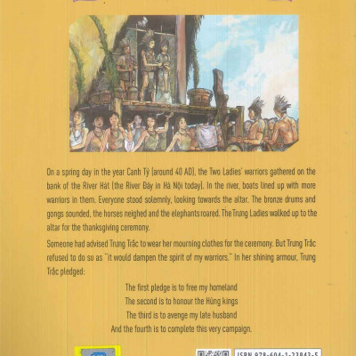 A HISTORY OF VIETNAM IN PICTURES - THE TRƯNG SISTERS (IN MÀU, BÌA MỀM)