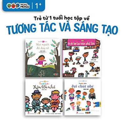 Truyện Ehon bé 3-4-5 tuổi - Bộ 4 cuốn Tương Tác và Sáng Tạo