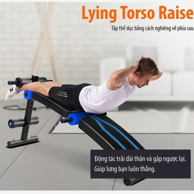 Ghế Tập Bụng Cong Muse Màu Có Chốt Gập BG SU-118 (hàng nhập khẩu)