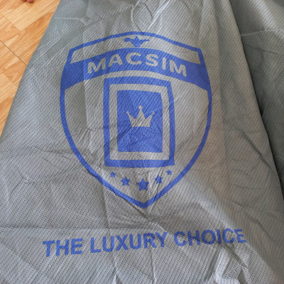 Bạt phủ ô tô chất liệu vải không dệt 4 lớp cao cấp thương hiệu MACSIM dành cho hãng xe Nissan Kick - màu ghi bạt phủ trong nhà và ngoài trời