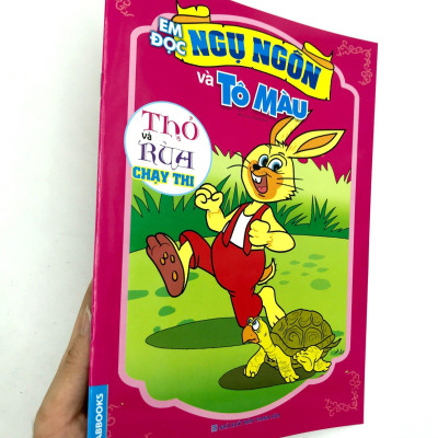 Em Đọc Ngụ Ngôn Và Tô Màu: Thỏ Và Rùa Chạy Thi