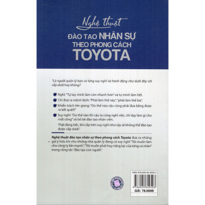 Sách - TOYOTA - Nghệ Thuật Đào Tạo Nhân Sự Theo Phong Cách Toyota