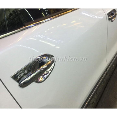 Bộ ốp tay nắm, hõm cửa xe dành cho Mazda CX-8, CX8 mạ Crom