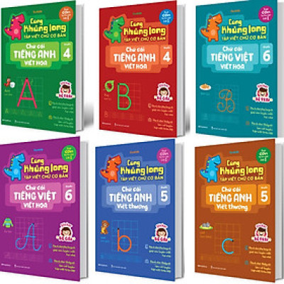 Combo 6 Quyển Cùng Khủng Long Tập Viết Chữ Cơ Bản 