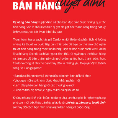 SÁCH: Kỹ năng bán hàng tuyệt đỉnh: Bí quyết sinh tồn trong ngành sales (Sell or Be Sold) - TB6- Tác giả: Grant Cardone