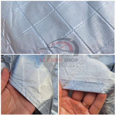 Bạt phủ xe ô tô TOYOTA Innova,Fortuner,Vios,Wigo,Raize,Camry,Altis,Rush,...3 lớp chống xước có khóa kéo cánh cửa