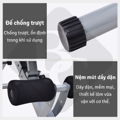 Máy Tập Đa năng,Máy Tập Cơ Bụng Đa Năng - Kết Hợp Tập Bụng, Tập Eo, Tập Gym, Tập Thể Hình Tại Nhà (Hàng nhập khẩu)