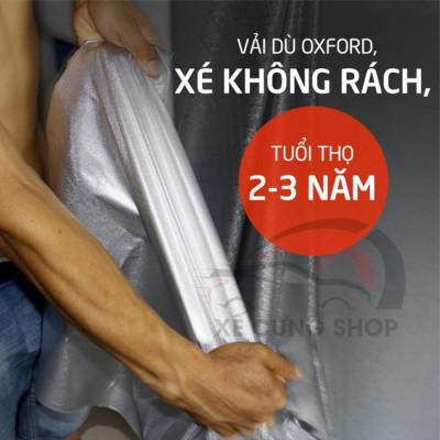 Bạt phủ vải dù OXFORD Chevrolet Spark,Aveo,Cruze,Traiblazer,Colorado,Captiva,Orlander bạt phủ 3 lớp có khóa kéo cánh cửa