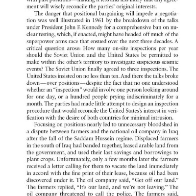 Getting to Yes: Negotiating an agreement without giving in