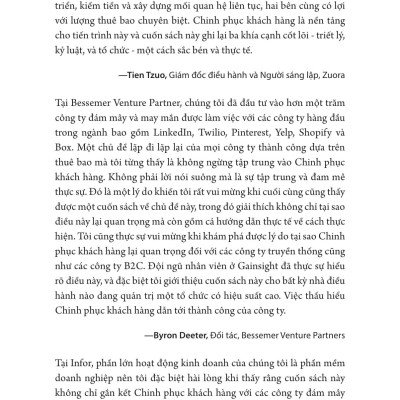 Sách - Chinh Phục Khách Hàng - Customer Success - Cách Thức Mà Các Công Ty Sáng Tạo Giảm Thiểu Tỉ Lệ Khách Hàng Bỏ Đi Và Tăng Trưởng Doanh Thu Liên Tục