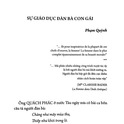 Tủ Sách Phụ Nữ Tùng Thư - Giới Và Phát Triển - Nam Phong Tạp Chí - Vấn Đề Phụ Nữ Ở Nước Ta