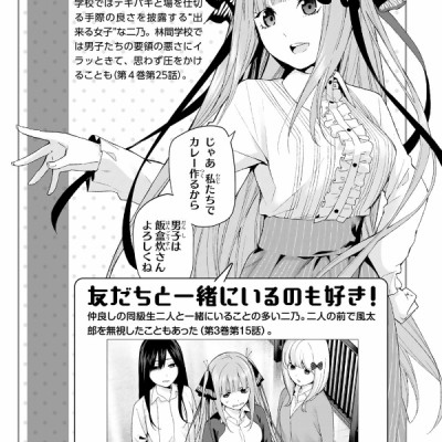 五等分の花嫁 キャラクターブック ニ乃 (KCデラックス)