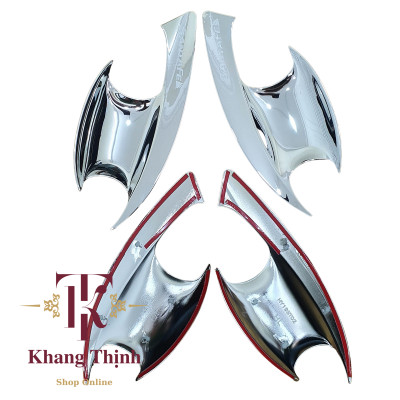 Bộ Ốp Hõm Cửa Dành Cho Xe Hyundai Santafe 2021 Mạ Crom Cao Cấp