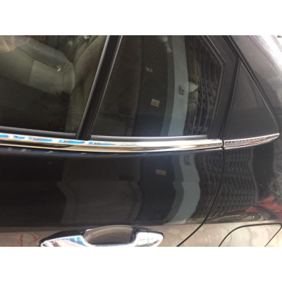 Nẹp Chân Kính Inox Dành Cho Xe VIOS 2019 2020 2021 - chất liệu inox - 6 chi tiết