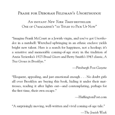 Unorthodox: The Scandalous Rejection Of My Hasidic Roots