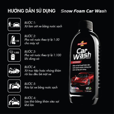 Nước Rửa Xe Bọt Tuyết SUPERONE Snow Foam Car Wash - Exterior SOUTHWALL B202