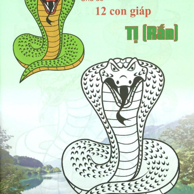 Bộ Tập Tô Màu Chủ Đề 12 Con Giáp: Tị - Dần - Thân - Ngọ (Bộ 4 Cuốn)