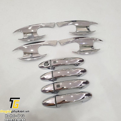 Bộ ốp tay nắm cửa, hõm cửa xe Ford Ecosport 2014-2020 mạ Crom