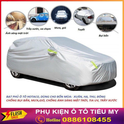 Bạt Phủ Ô Tô Vải Dù Xe MAZDA 2, Mazda 3, Mazda 6, CX5, CX8, CX9, BT50 chống nóng, chống nước, có phản quang 