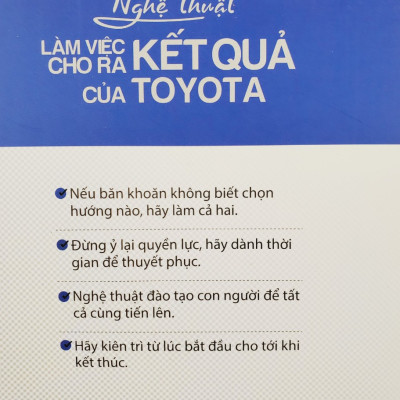 Nghệ Thuật Làm Việc Cho Ra Kết Quả Của TOYOTA