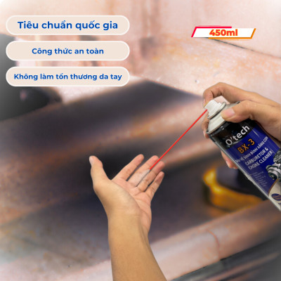 Xịt Tẩy Rửa Dầu Nhớt, Cặn Carbon, Vệ Sinh Bình Xăng Con BX3 Carburetor & Choke Cleaner - Hàng Chính Hãng