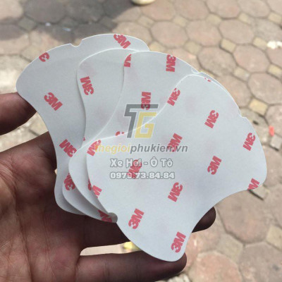 Bộ ốp tay nắm cửa xe Ford Ranger nhựa ABS đen cao cấp - Tặng miếng dán trong suốt chống xước hõm cửa