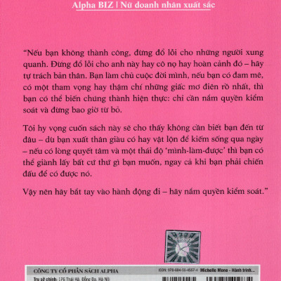 Cuốn Tự Truyện Hay Nhất Về Cuộc Đời Của Bà Trùm Nội Y Michelle Mone: Hành Trình Vươn Tới Đỉnh Cao Của Bà Trùm Nội Y; Tặng Kèm BookMark