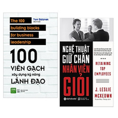 Combo Sách Quản Lý, Lãnh Đạo: Nghệ Thuật Giữ Chân Nhân Viên Giỏi (Tái Bản 2018) + 100 Viên Gạch Xây Dựng Kỹ Năng Lãnh Đạo  - (Cách Thức Để Phát Triển Khả Năng Lãnh Đạo / Sách Kinh Tế) - Tặng Kèm Postcard Greenlife