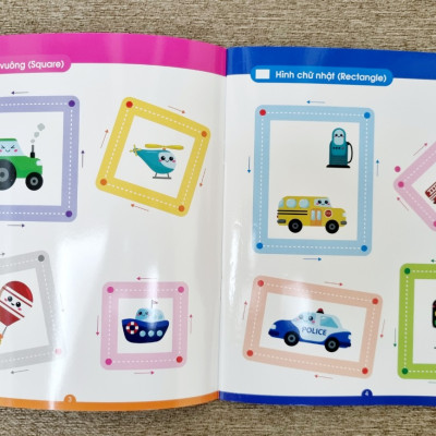 Bộ vở viết xóa được 5 quyển - Tặng kèm 2 bút viết xóa màu ngẫu nhiên - Wipe clean