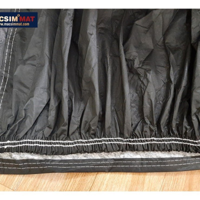 Bạt phủ ô tô bán tải Toyota Hilux nhãn hiệu Macsim chất liệu Polyester-màu đen(dành cho xe không có nắp thùng)
